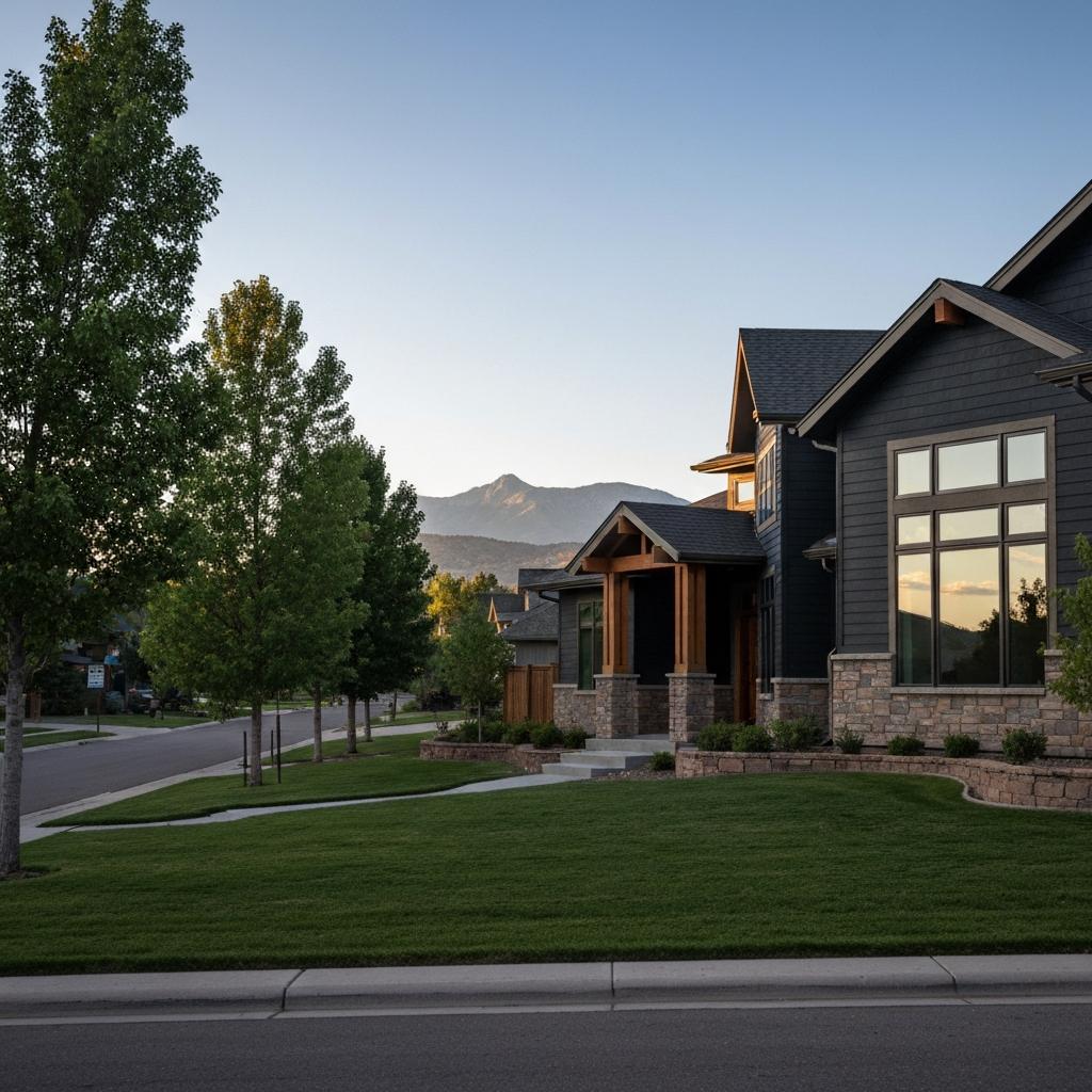 When a House is Off-Market What Does That Mean in Colorado Springs? Stunning modern craftsman house on a quiet, tree-lined street in Colorado Springs, illustrating the concept of an off-market home opportunity.