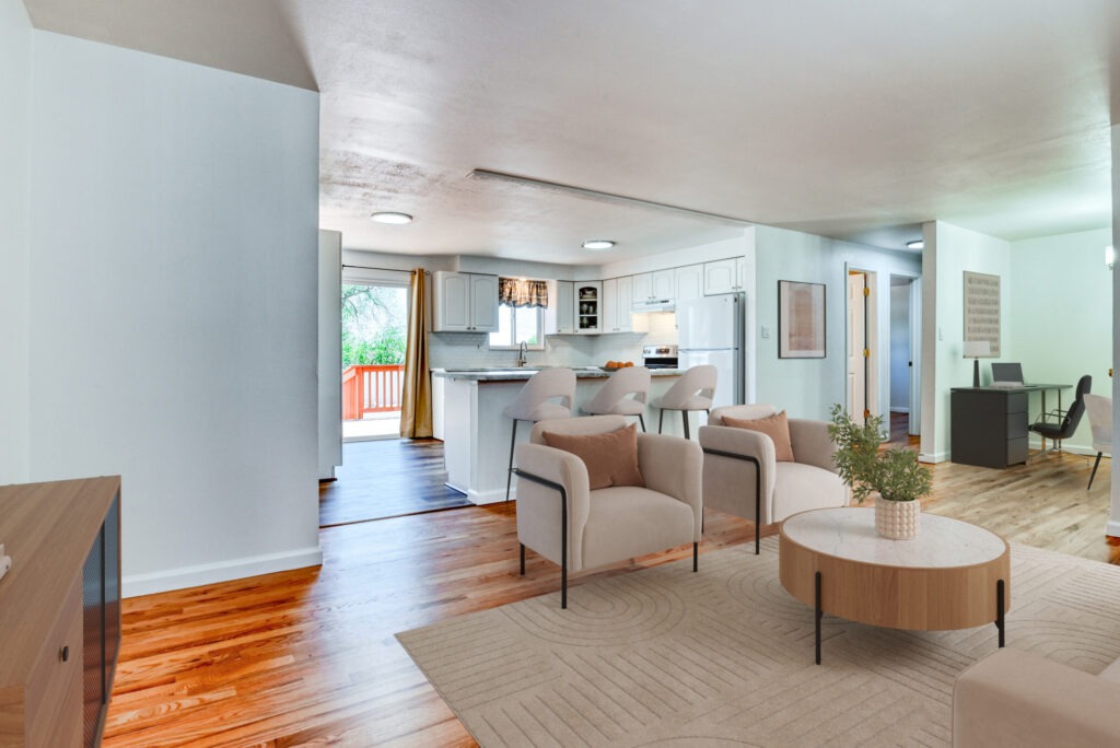 Montclair St 12 Living Room & Kitchen