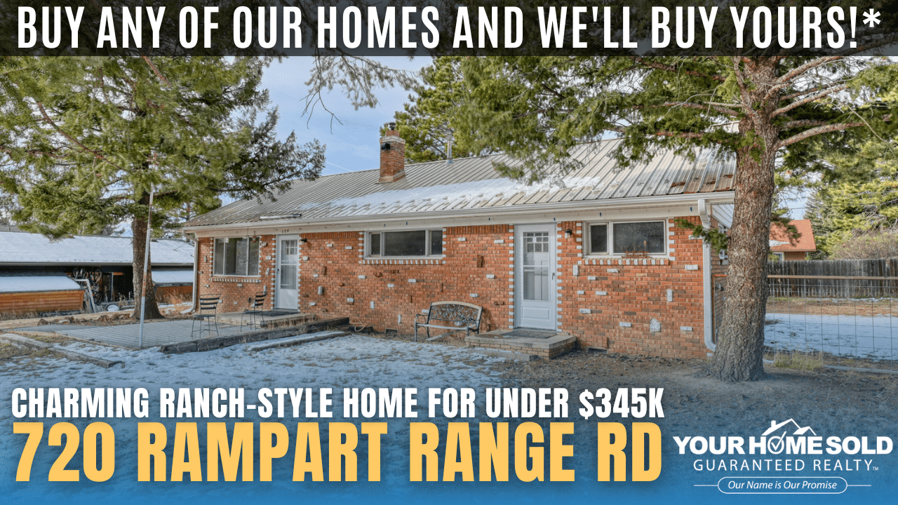 Open House on Saturday, December 20, 12:00 PM – 1:00 PM @ 720 Rampart Range Rd, Woodland Park, CO 80863