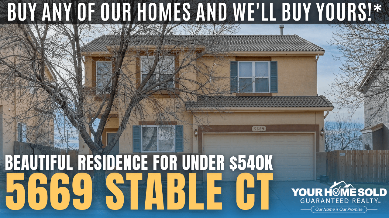 Open House on Saturday, January 24, 12:00 PM – 1:00 PM @ 5669 Stable Ct, Colorado Springs, CO 80920