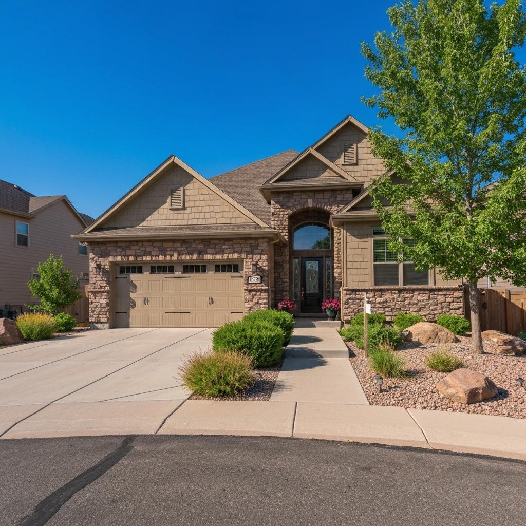 Attractive residential home with curb appeal in Colorado Springs Colorado - Staging Preparation and Marketing Strategies That Work for Selling Homes in Colorado Springs