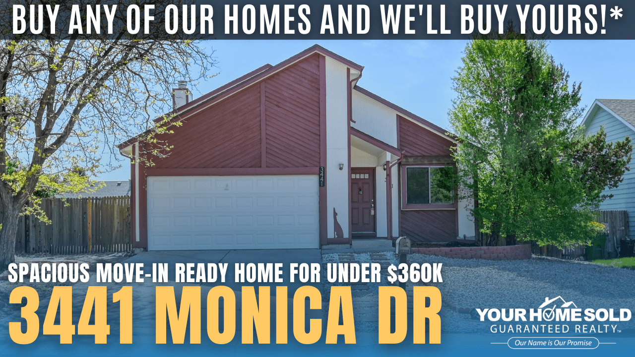 Open House on Saturday, April 25, 12:00 PM – 1:00 PM @ 3441 Monica Dr, Colorado Springs, CO 80916