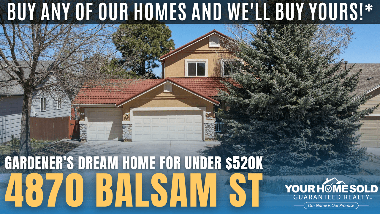 Open House on Saturday, May 2, 1:30 PM – 2:30 PM @ 4870 Balsam St, Colorado Springs, CO 80923