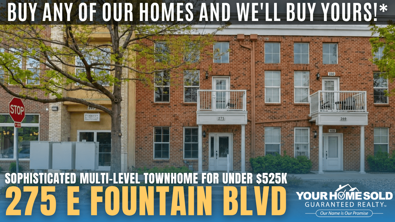 Open House on Saturday, May 30, 11:30 AM – 12:30 PM @ 275 E Fountain Blvd, Colorado Springs, CO 80903