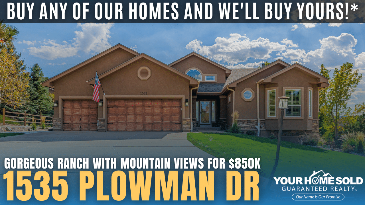 1535 Plowman Dr, Monument, CO 80132 | Gorgeous Ranch with Mountain Views for $850K