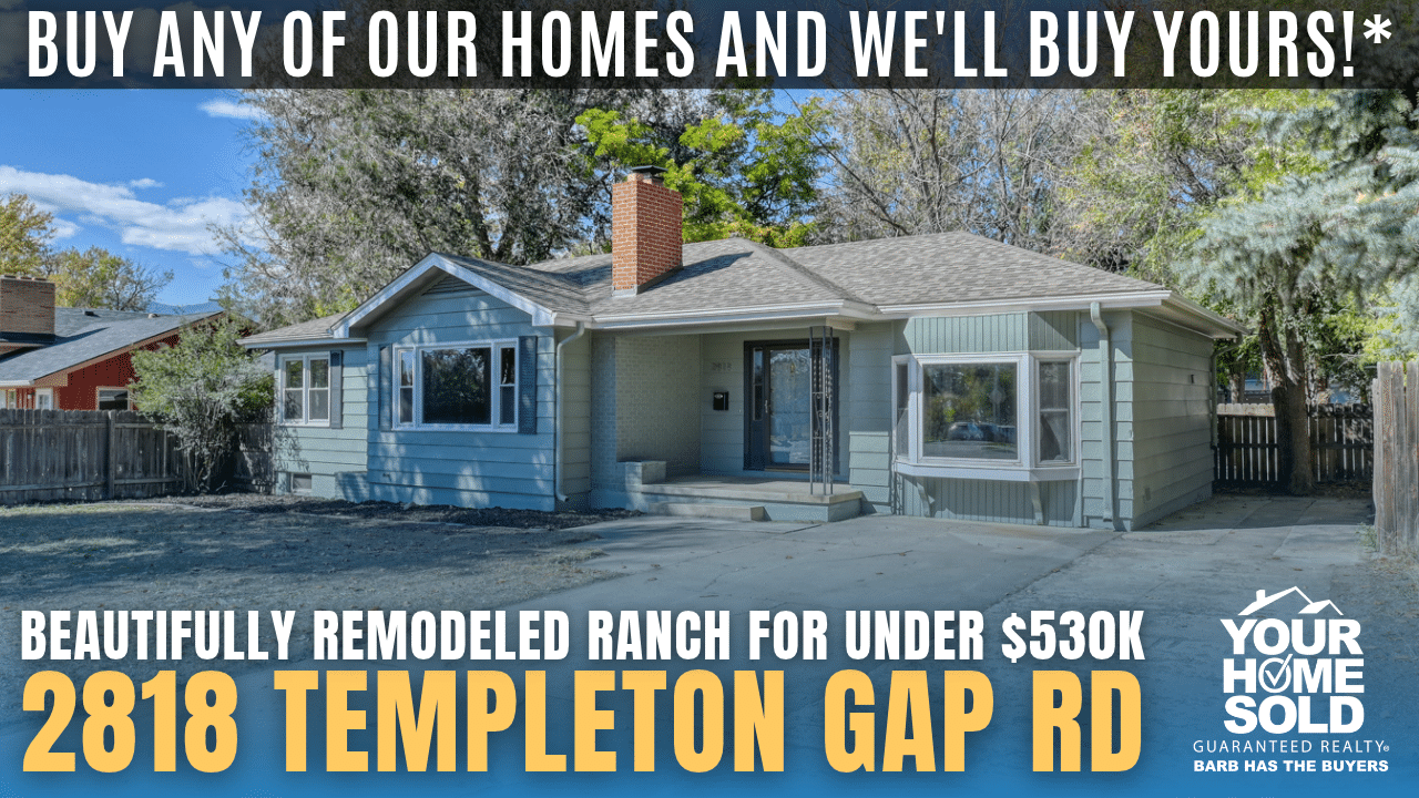 2818 Templeton Gap Rd, Colorado Springs, CO 80907 | Beautifully Remodeled Ranch for Under $530K